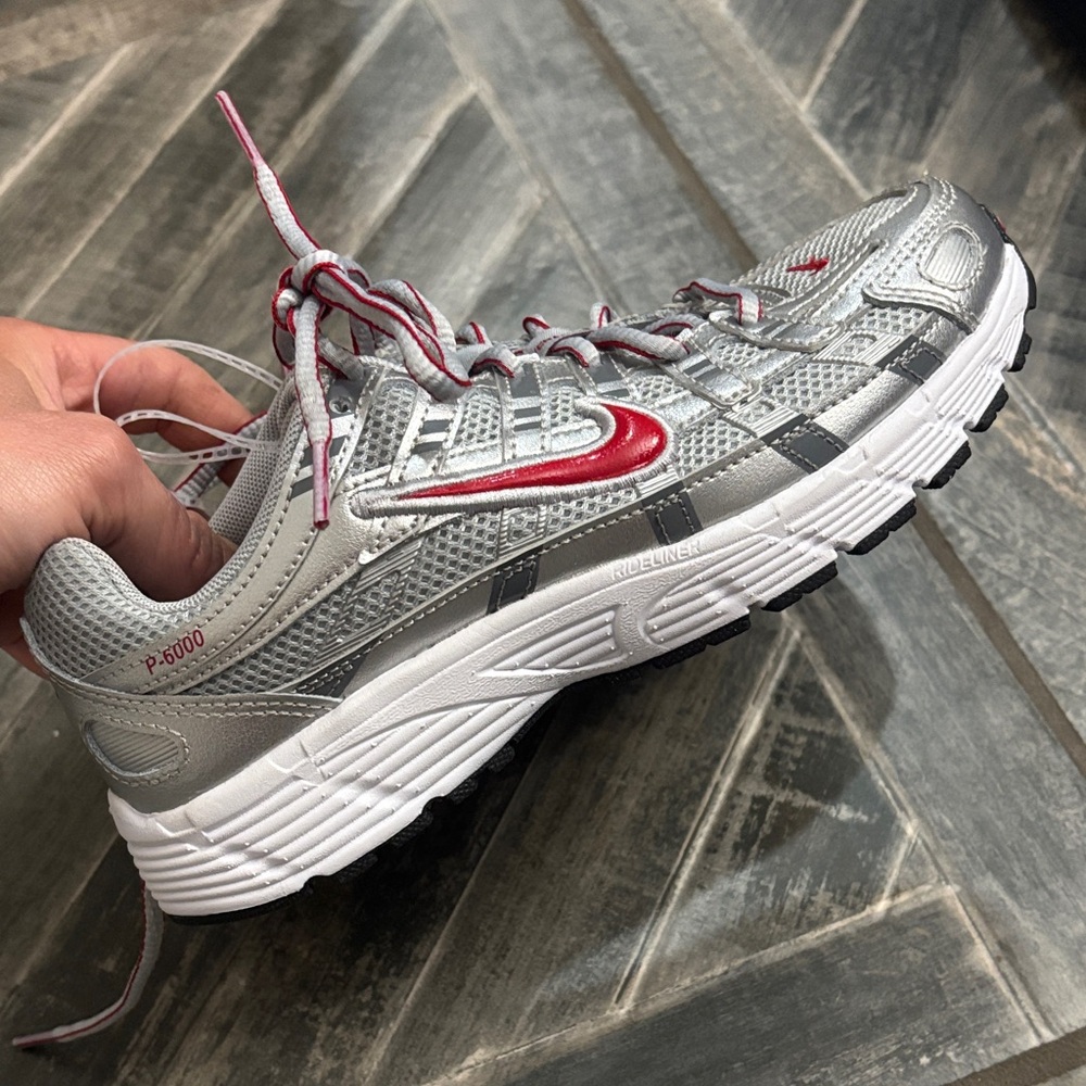 Nike Gray and Red Athletic Sneakers - Picture 2 of 3